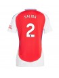 Billige Arsenal William Saliba #2 Hjemmedrakt Dame 2024-25 Kortermet